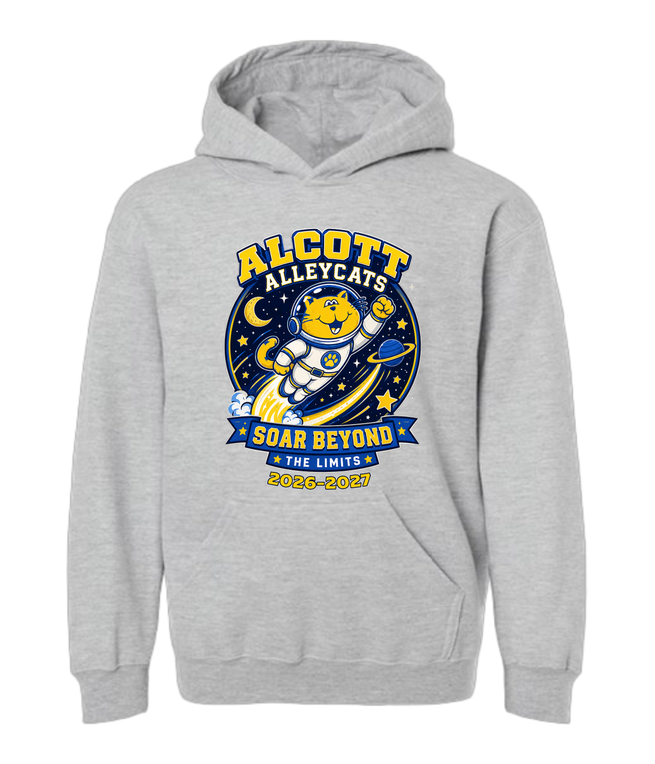 Alcott Elementary Soar Beyond Hoodie – Adult