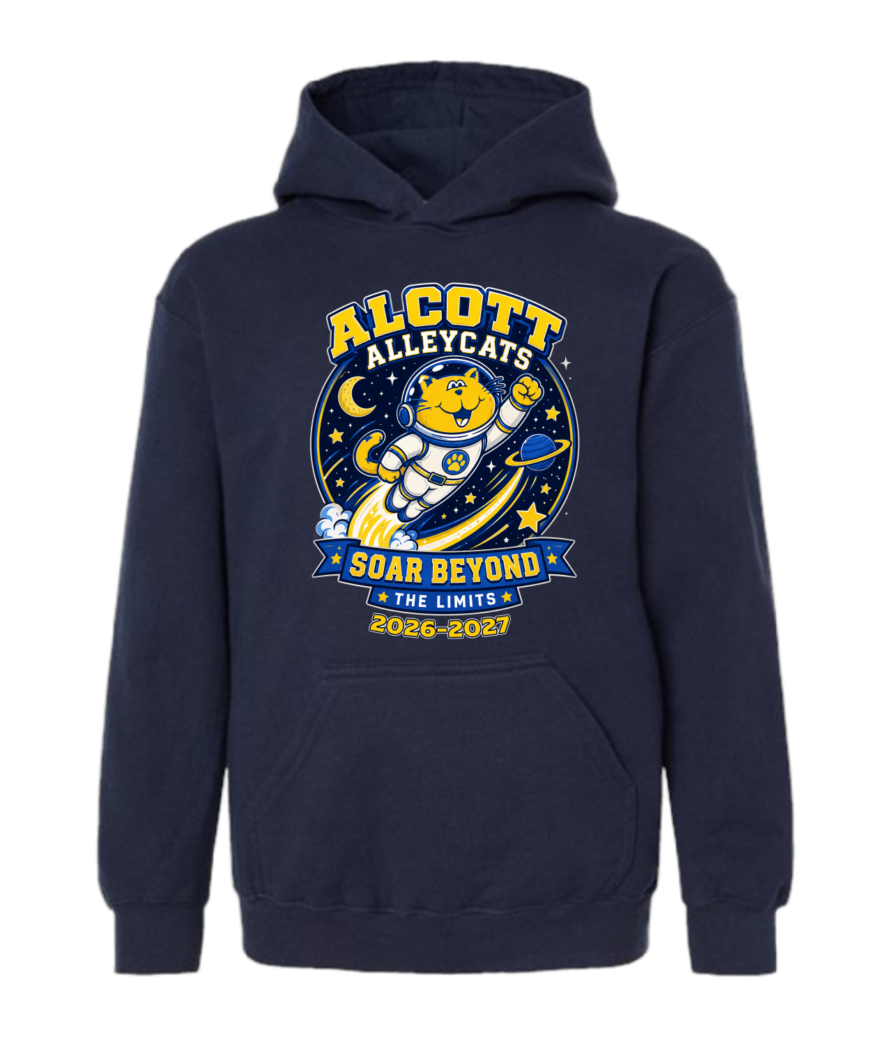 Alcott Elementary Soar Beyond Hoodie – Adult