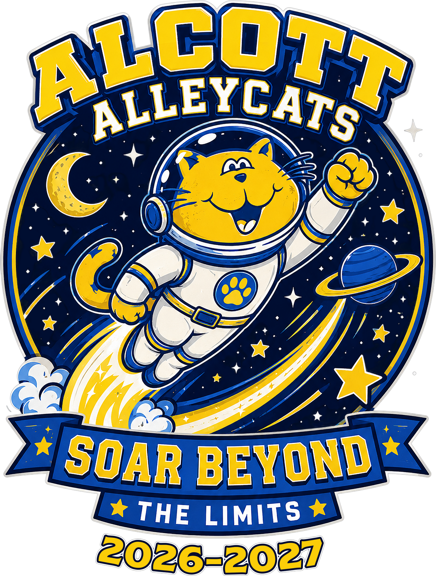 Alcott Alleycats UV Decal