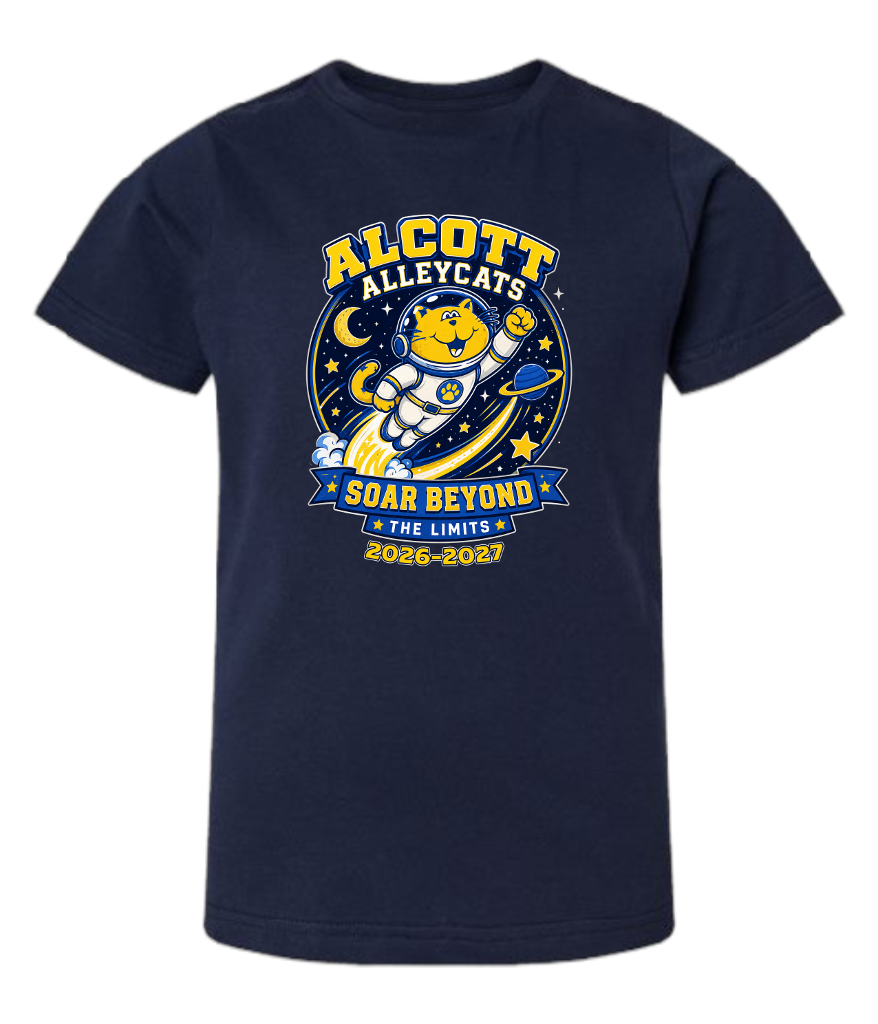 Alcott Elementary Soar Beyond T-Shirt – Adult