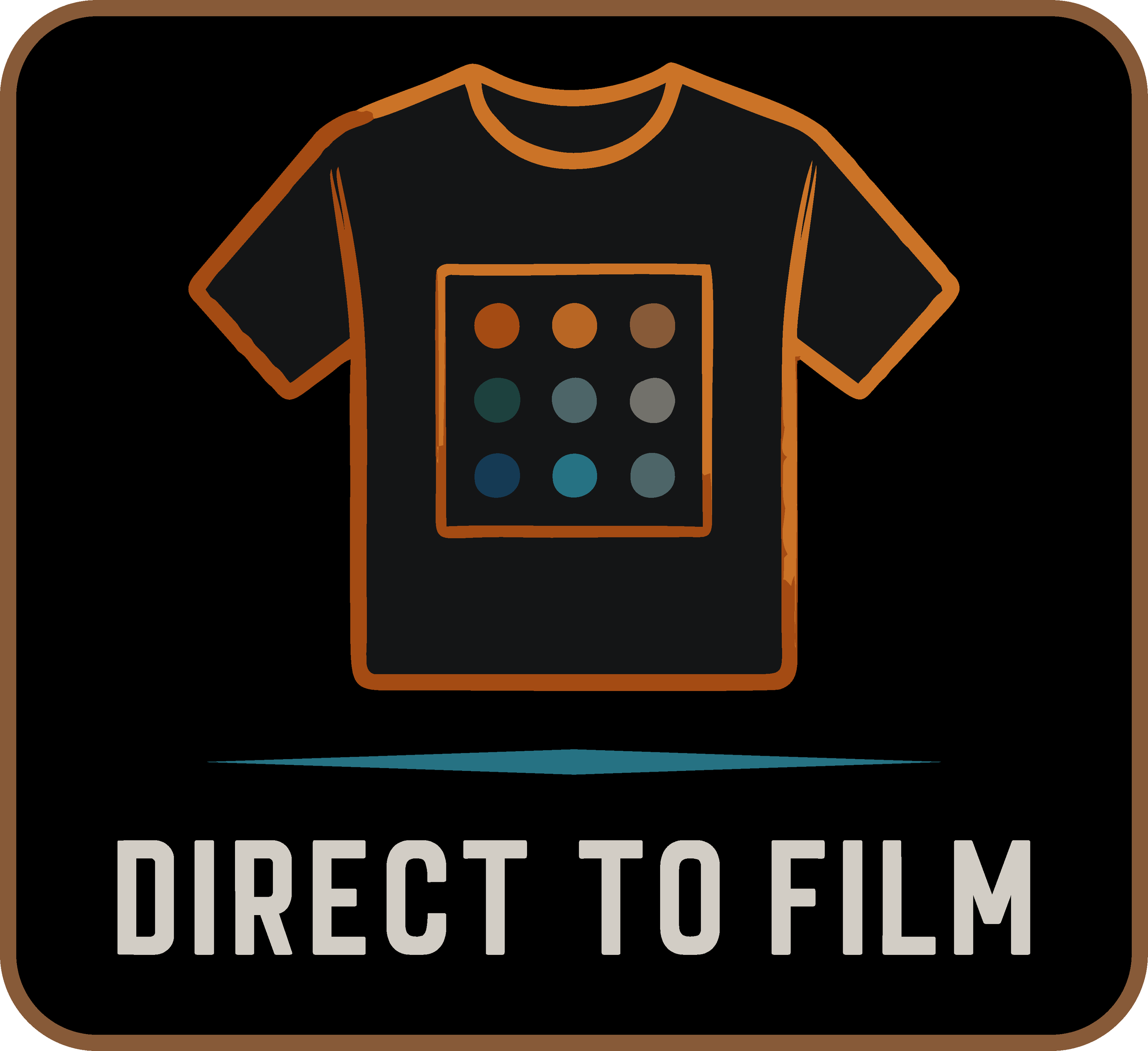Direct to Film printing icon for Factory 59 custom DTF apparel prints. Formerly 59 Graphix