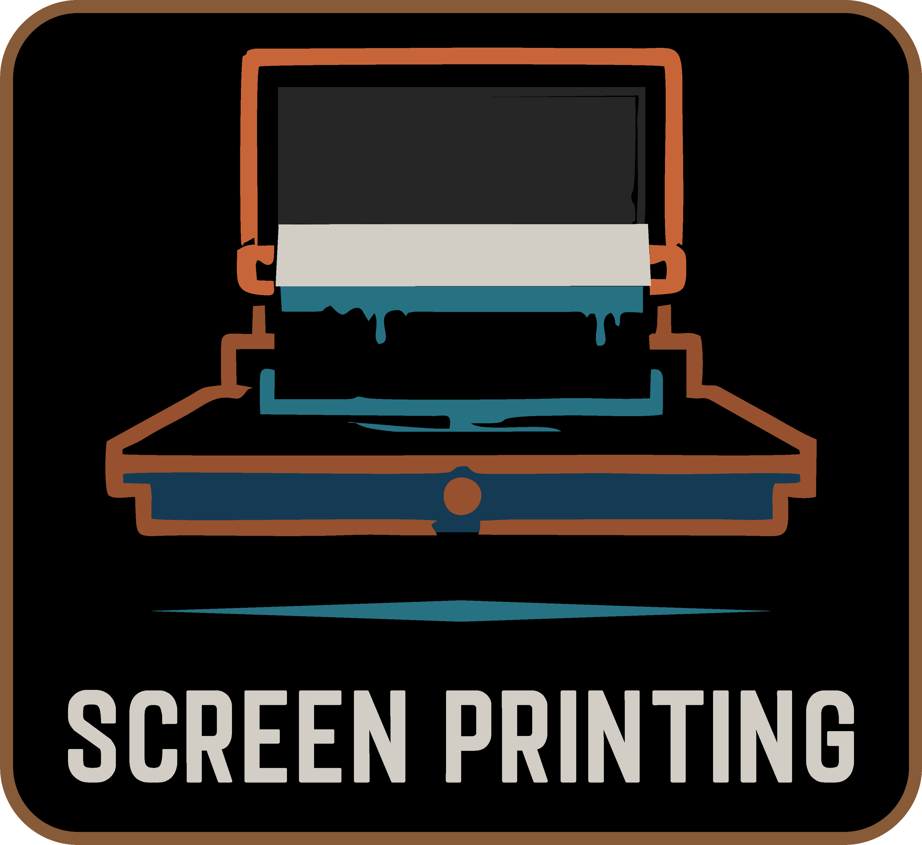 Screen Printing icon for Factory 59 custom printed apparel.  Formerly 59 Graphix